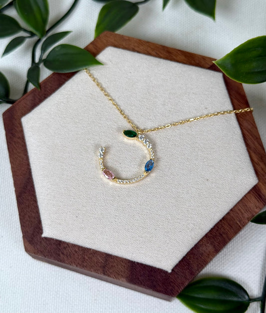 Moonbloom - Kette 925 Silber Vergoldet