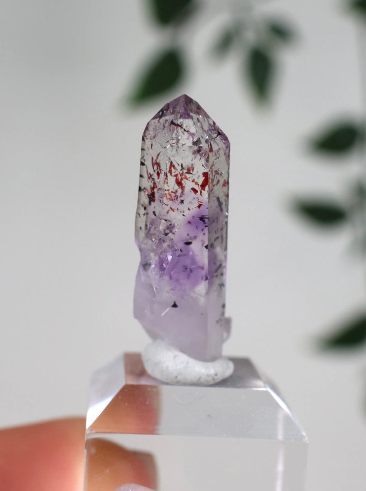 Goboboseb Quarz x Hämatit x Amethyst Nr.87GA