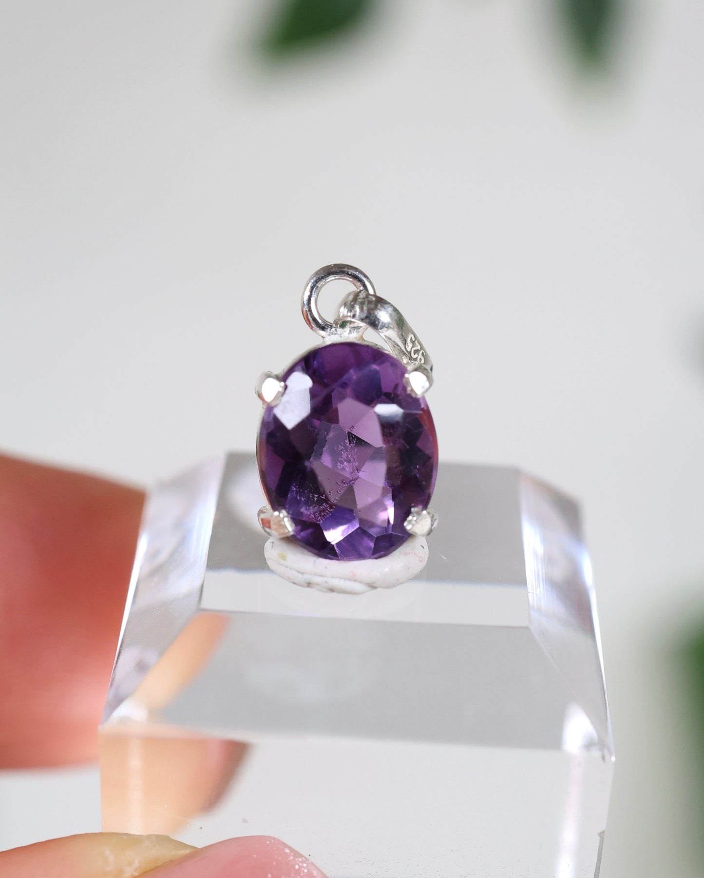 Amethyst Anhänger 925 Silber Nr.41A3