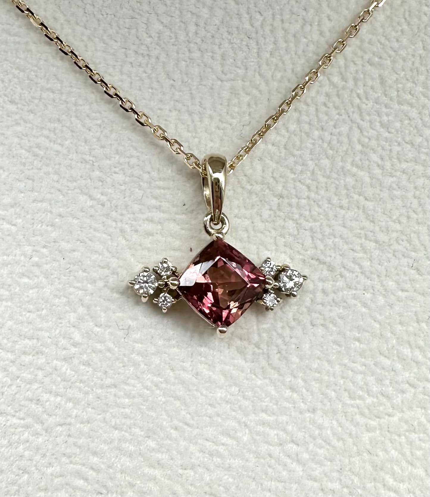 KALIANA Rosa Turmalin Kette Nr. 1910RT