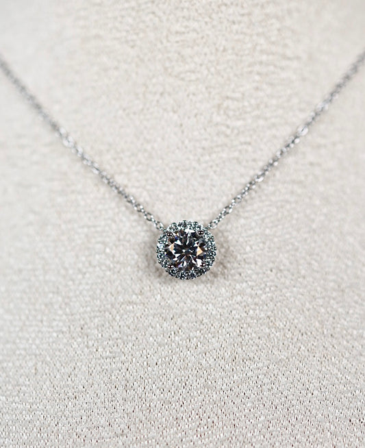 Selene Moissanit Kette M Silber