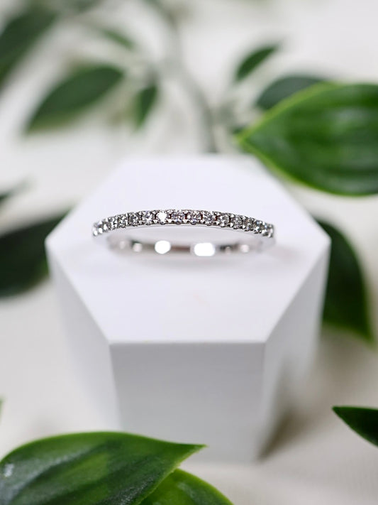 Avelis Moissanit Ring Silber