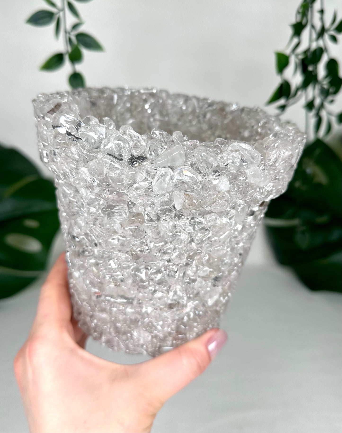 Rock crystal flowerpot no. 55B1
