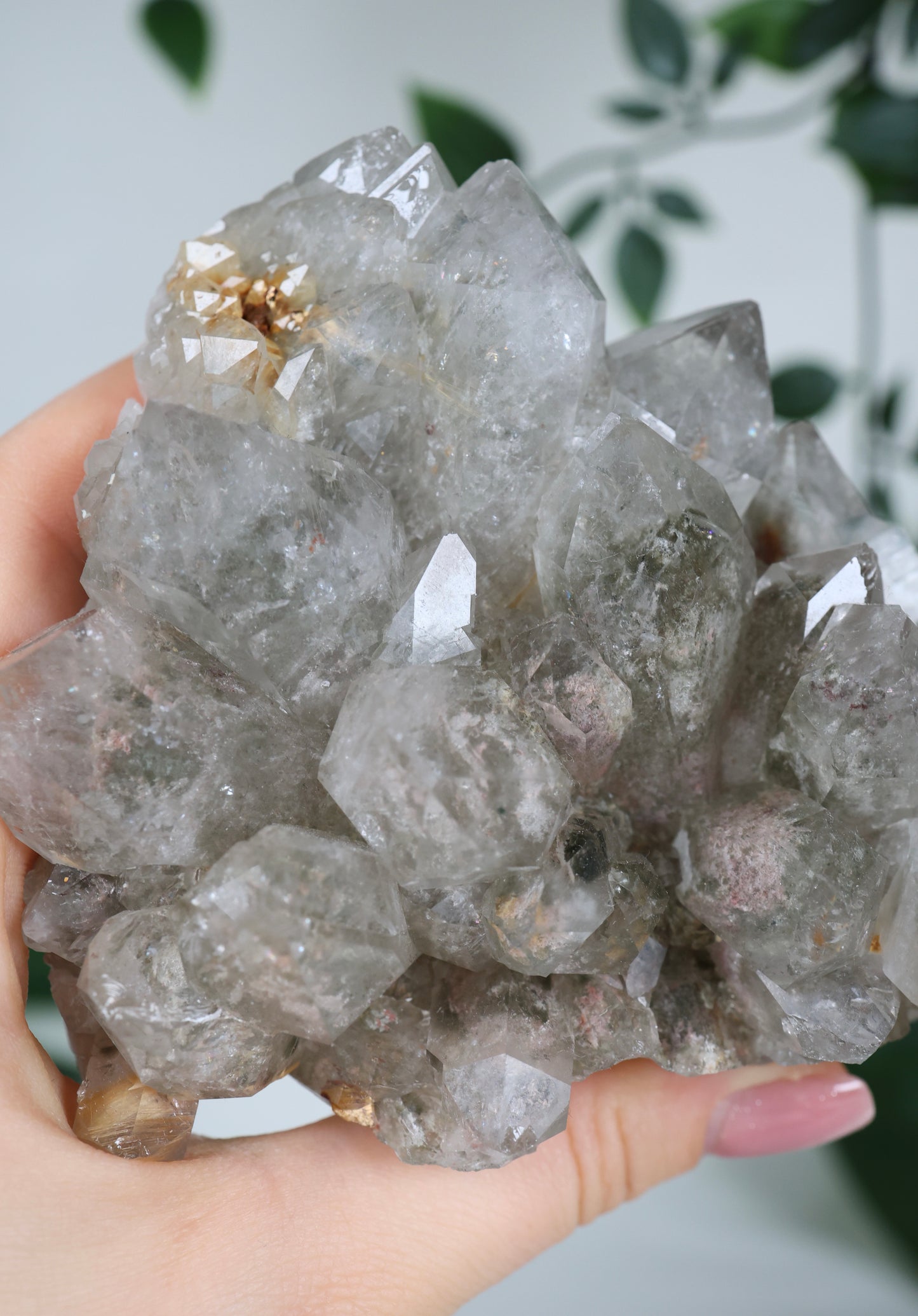 Gartenquarz x Rutil Cluster Nr.245GQ