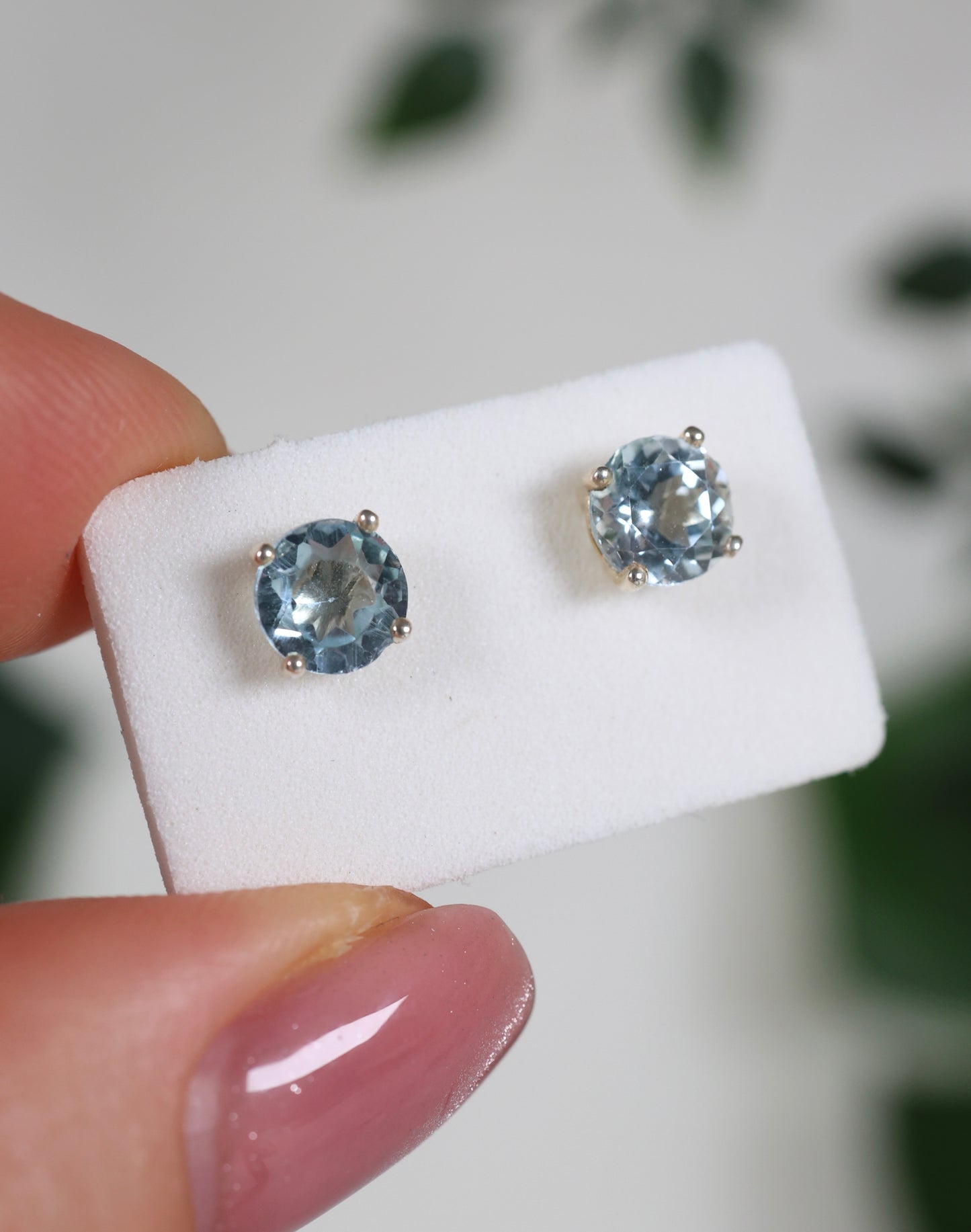 Topas Ohrstecker 925 Silber Nr.63T1