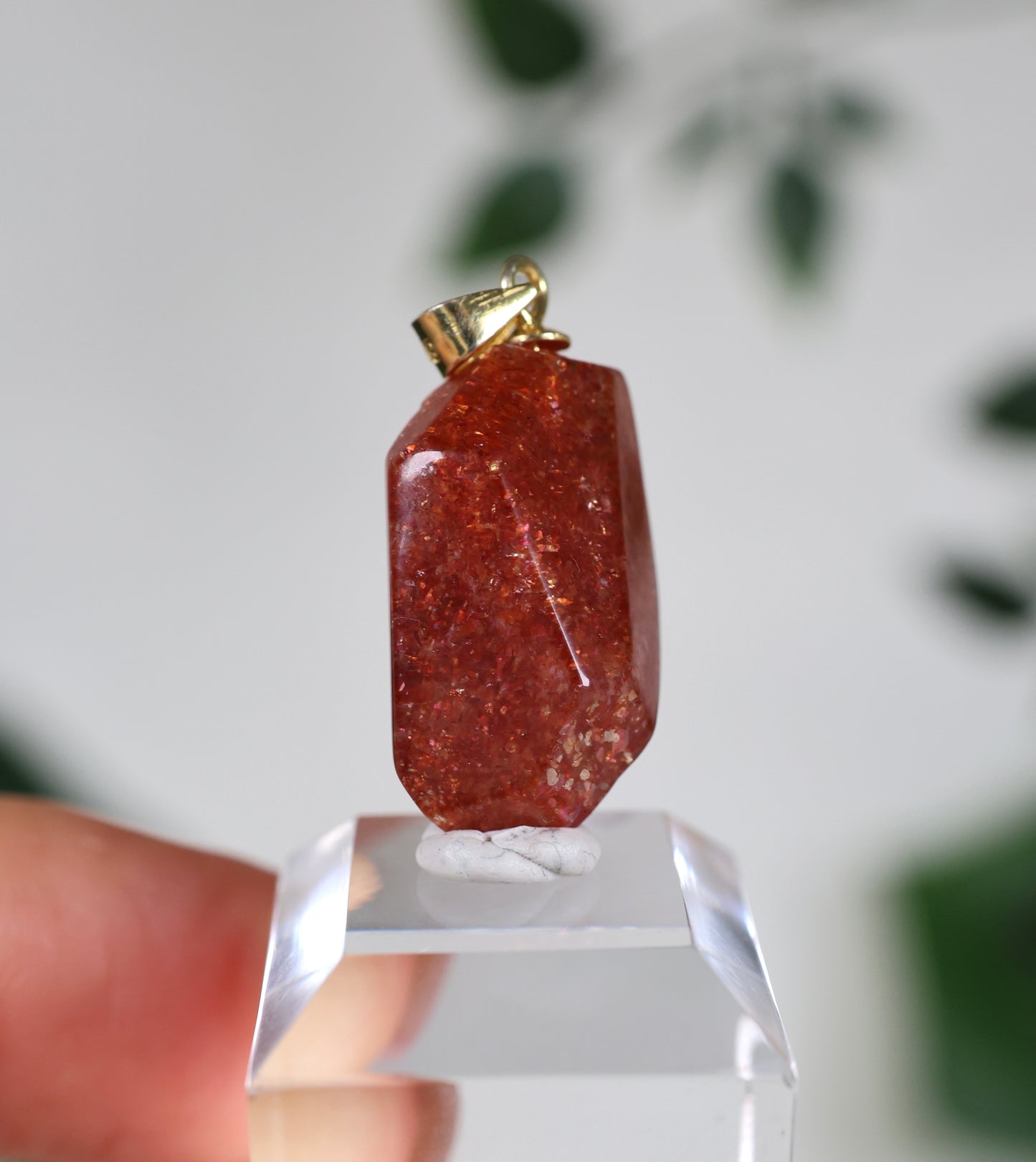 Sonnenstein Anhänger 925 Silber Vergoldet Nr.40SG