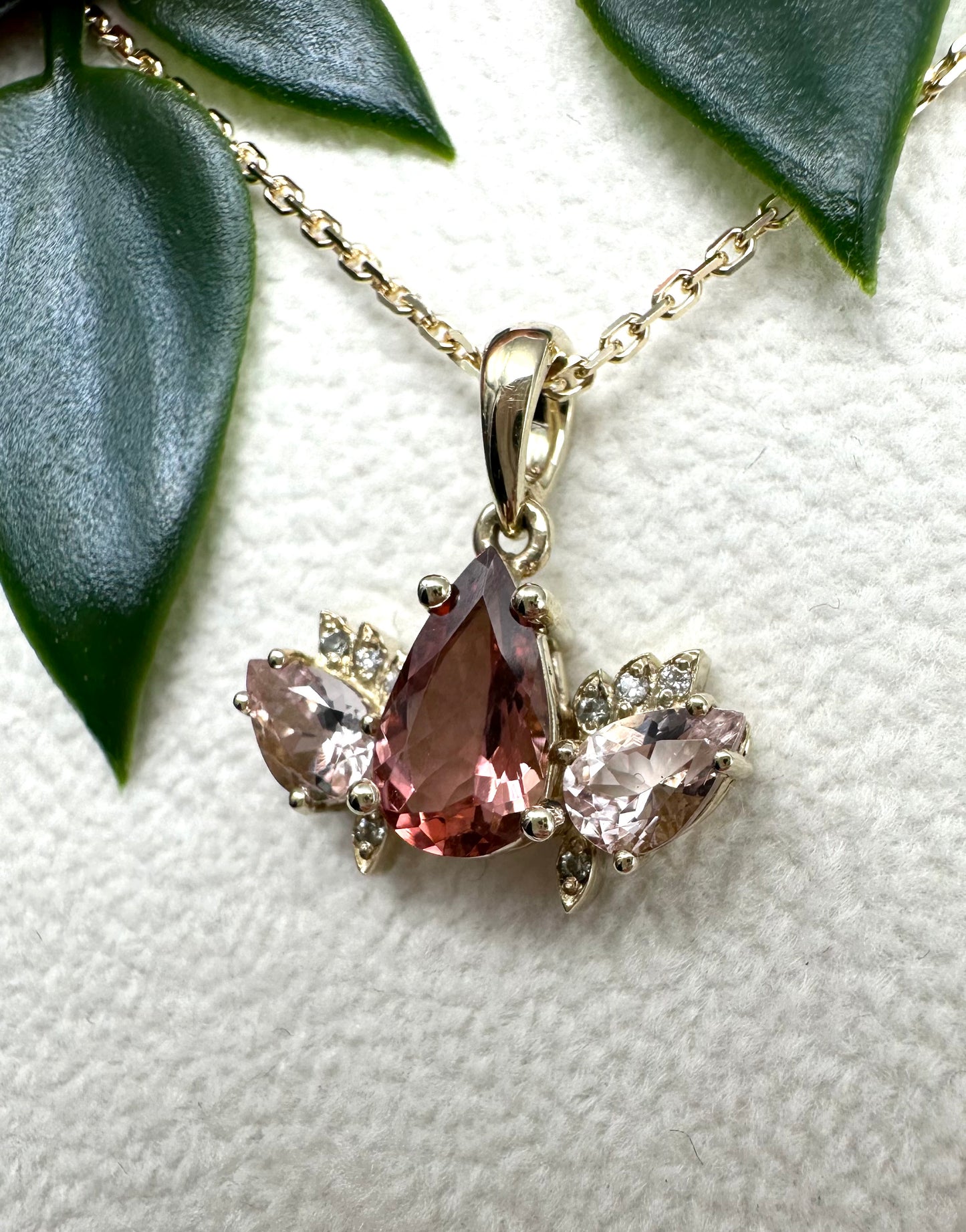 KALIANA Rosa Turmalin Kette Nr. 2220RT