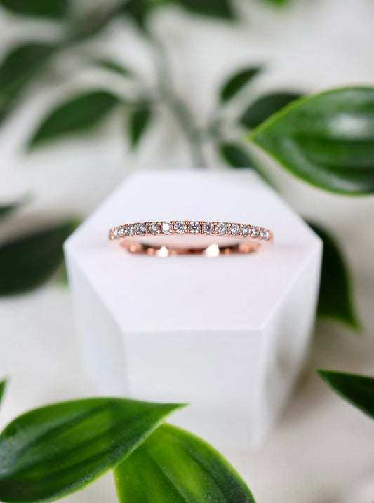 Avelis Moissanit Ring Rose Gold