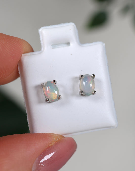 Pendientes de ópalo etíope - Plata 925 n.º 31OP