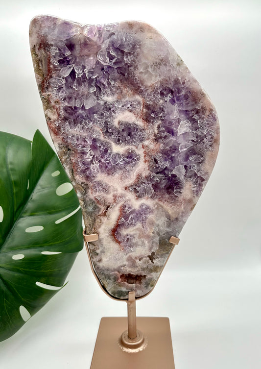 Pink Amethyst Scheibe XXL Nr. 1050PA