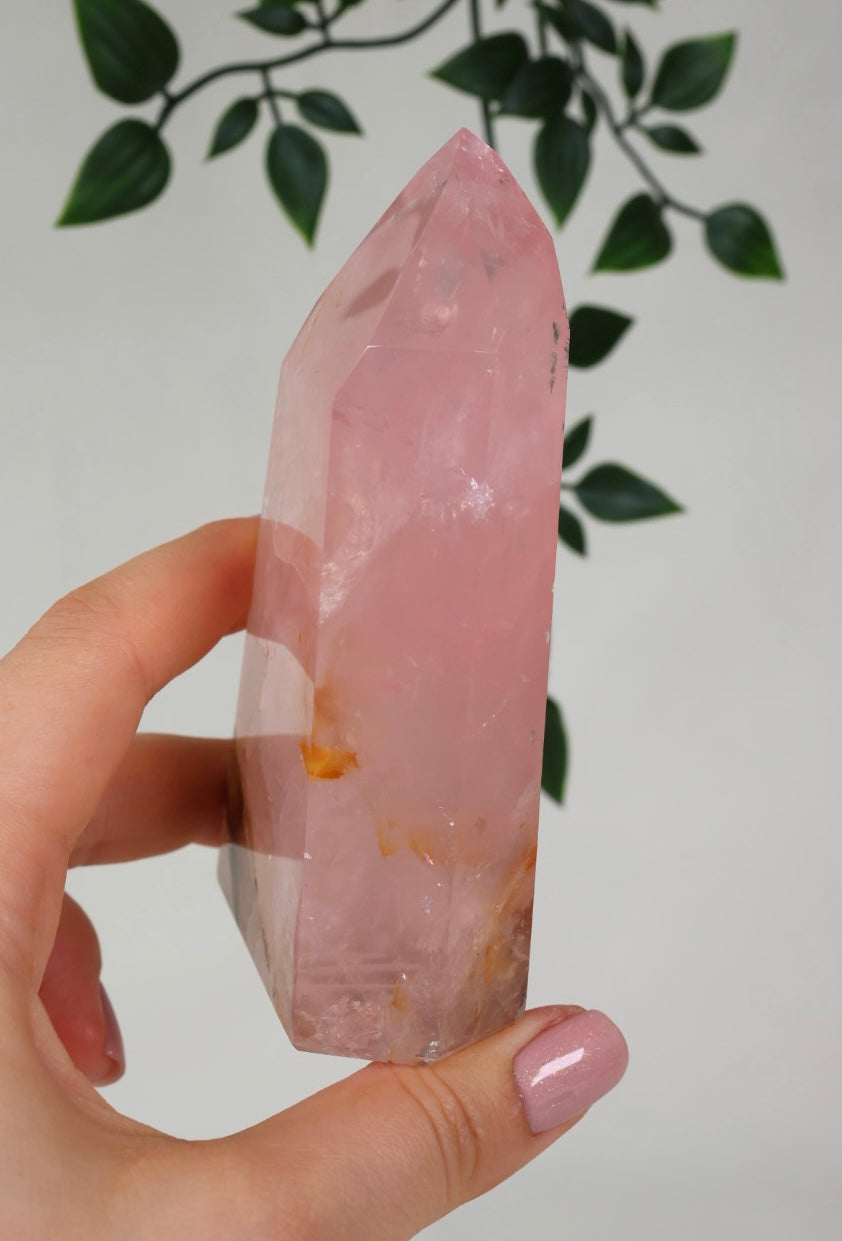 Rosenquarz mit Golden Healer Nr.95RS