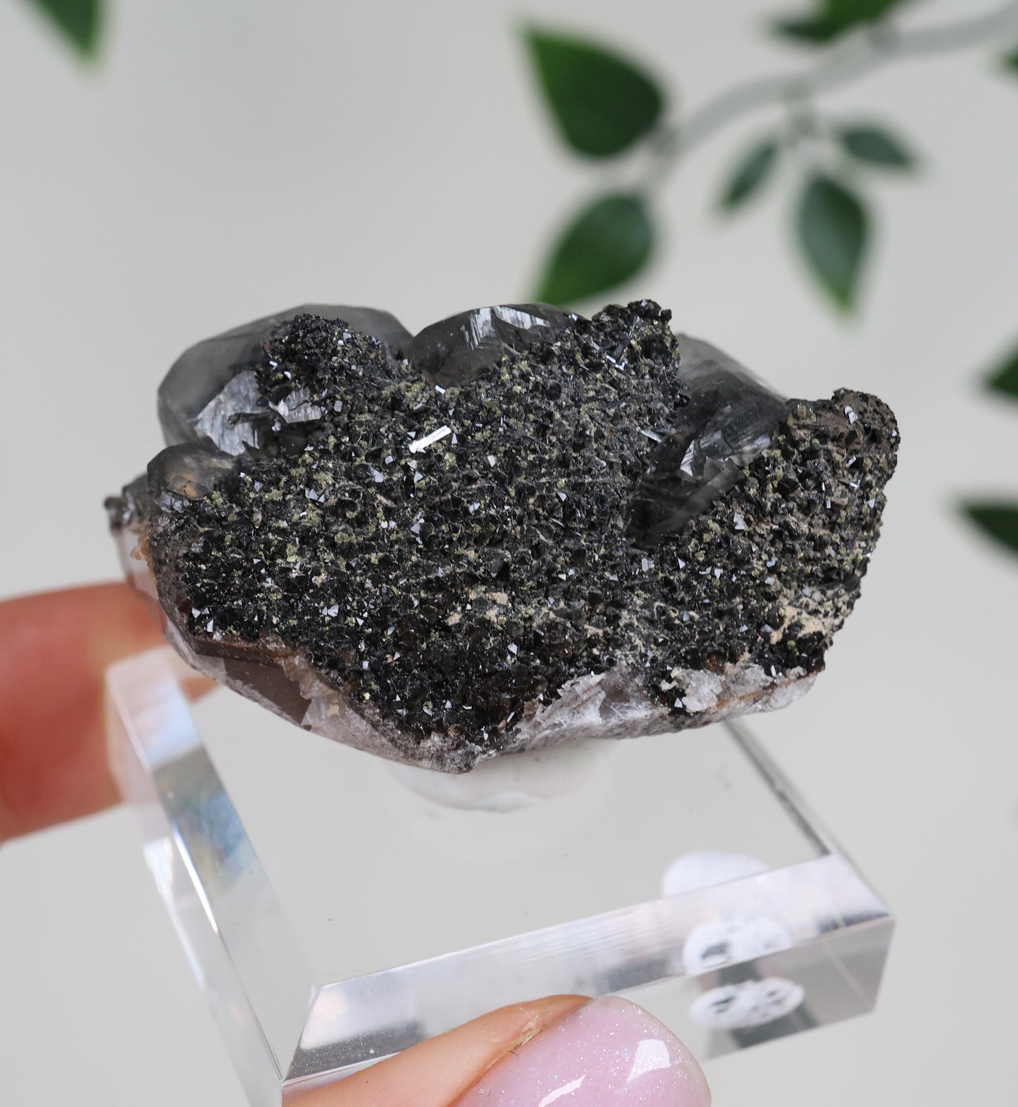 Dogtooth Calcite x Psilomelane x Pyrite x Pagoda Calcite No.130DC