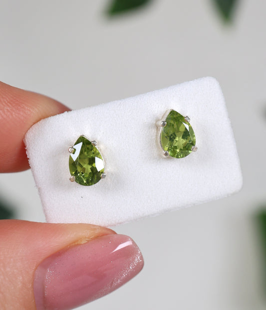 Peridot Ohrstecker 925 Silber Nr.63P2