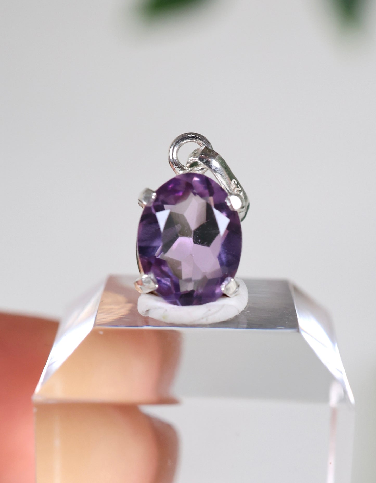 Amethyst Anhänger 925 Silber Nr.41A1