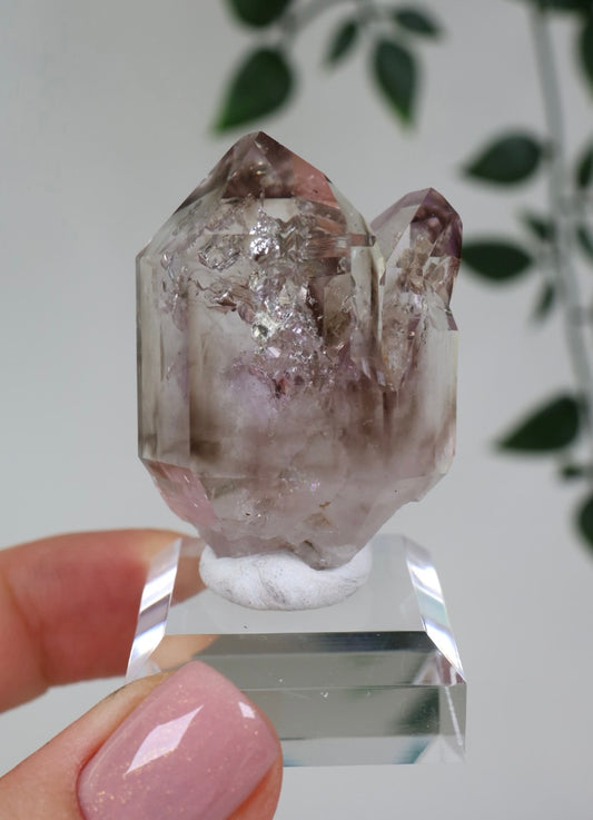 Goboboseb Quarz x Amethyst x Rauchquarz Phantomen Nr.108GR