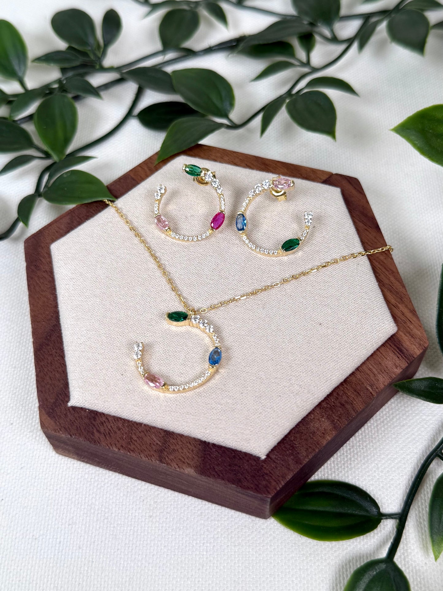 Moonbloom - Kette 925 Silber Vergoldet