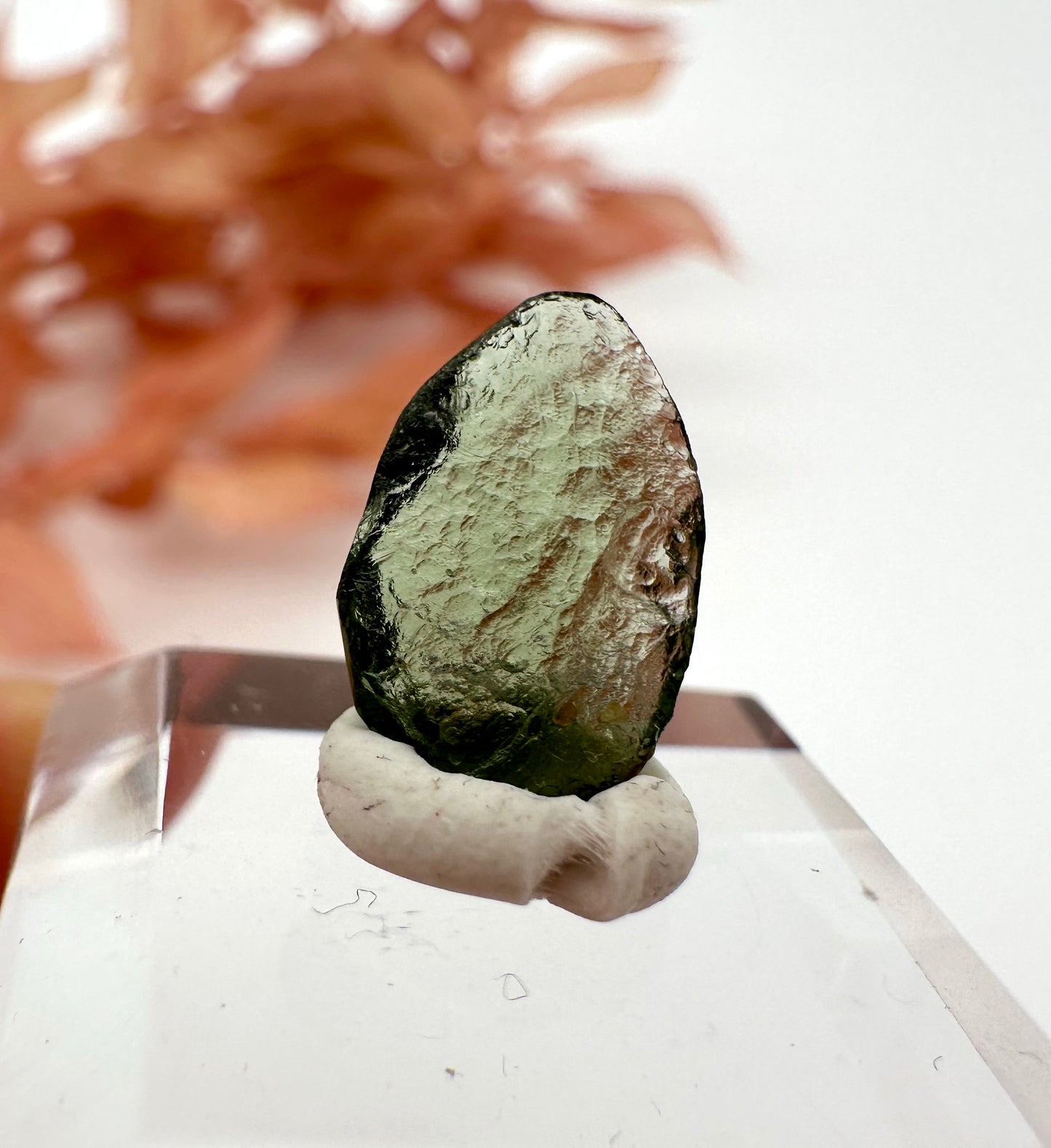 Moldavite half faceted No. 49MO