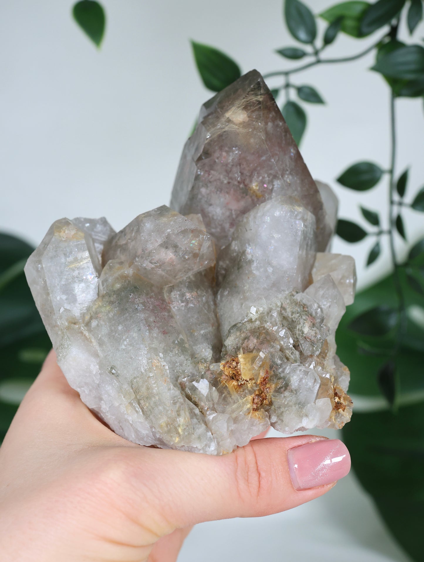 Gartenquarz x Rutil Cluster Nr.358GR