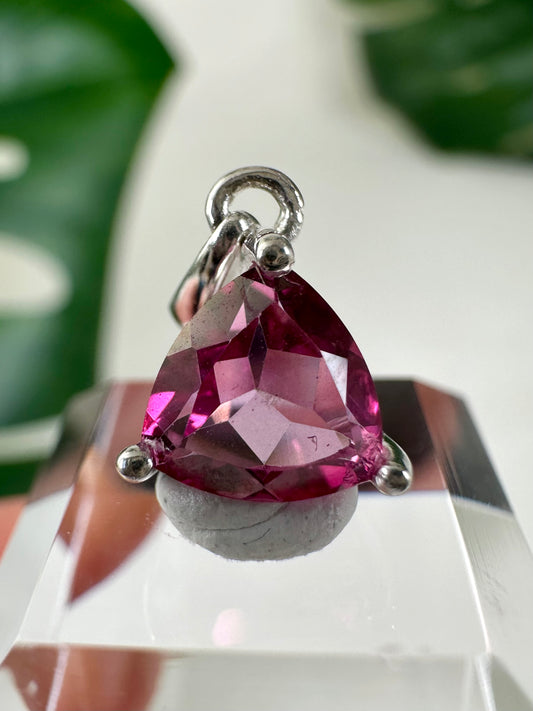 Pink Topas Anhänger in 925 Silber Nr.55P7
