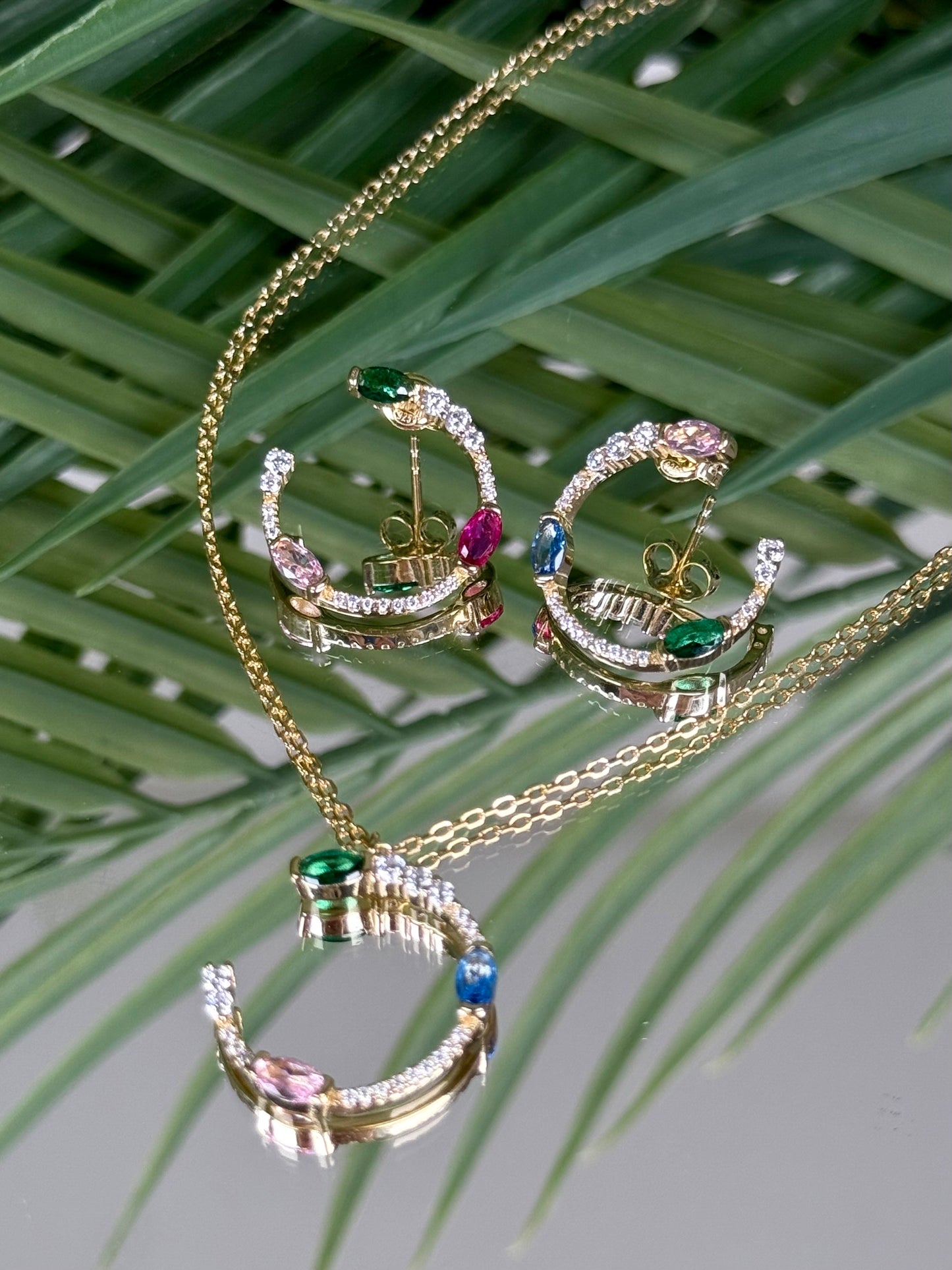 Moonbloom - Kette 925 Silber Vergoldet
