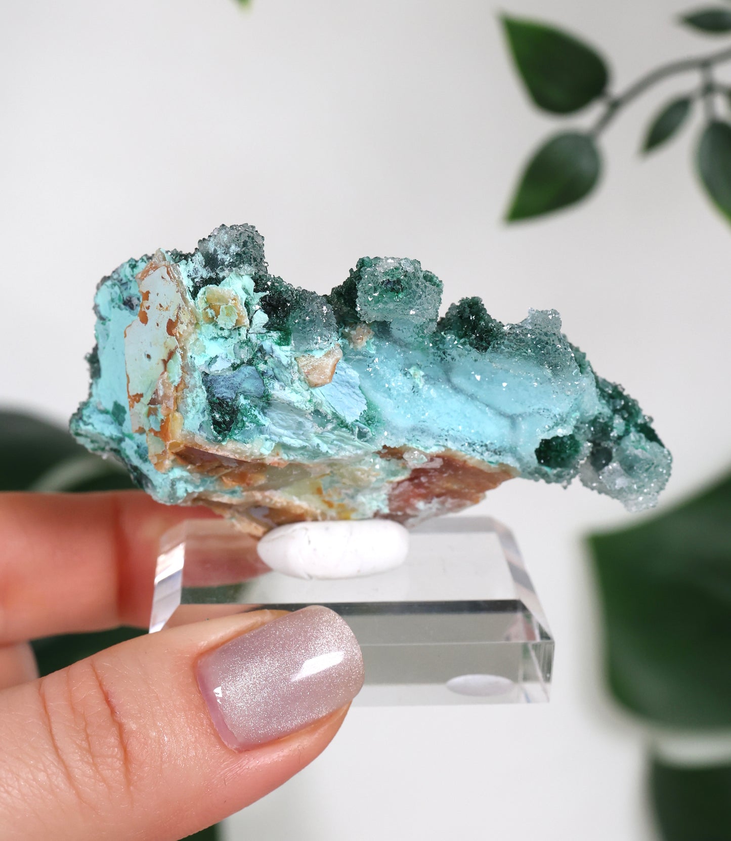 Malachit x Chrysokoll x Quarz Nr.114MQ