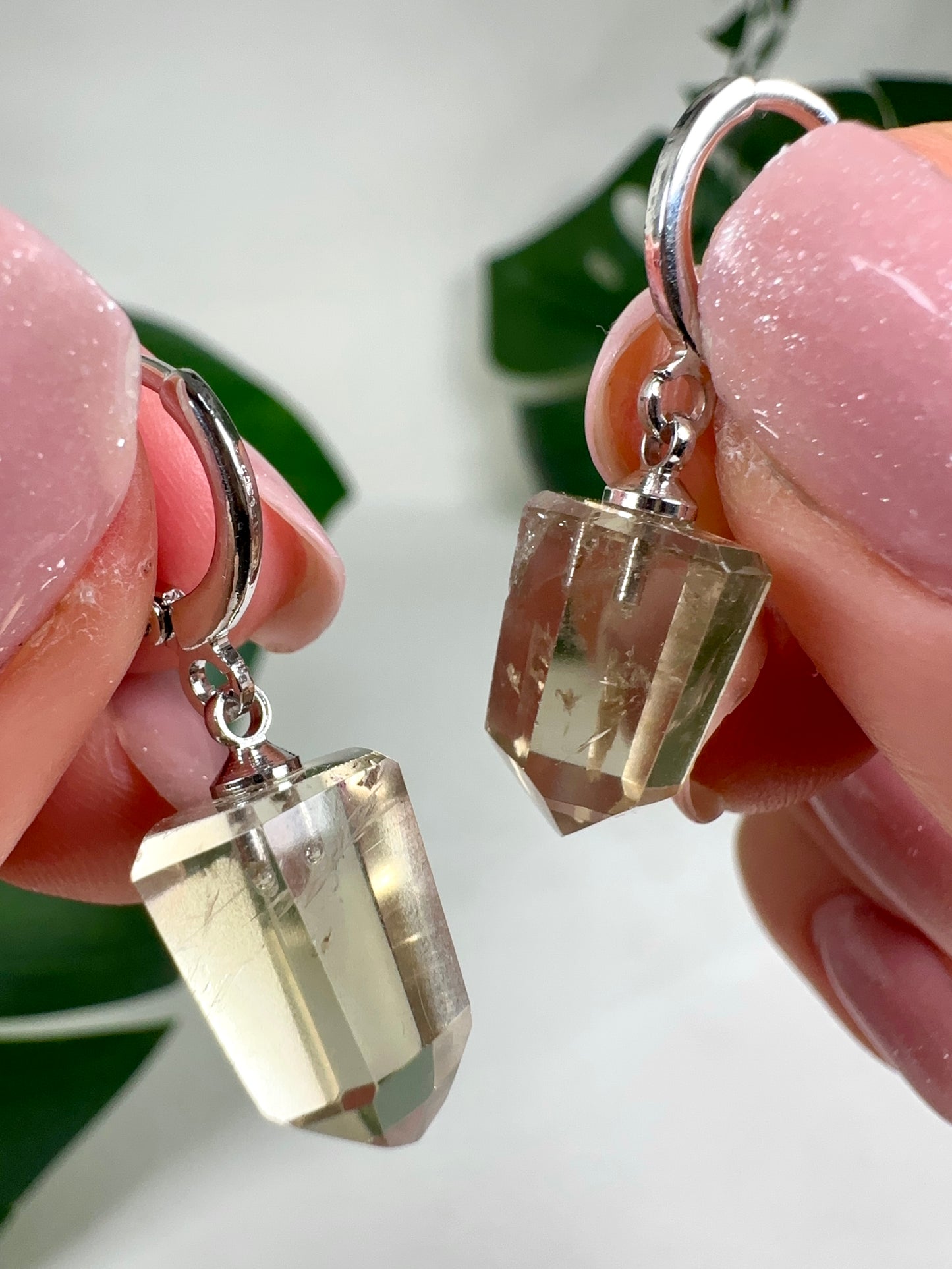 Pendientes de citrino n.º 58C1