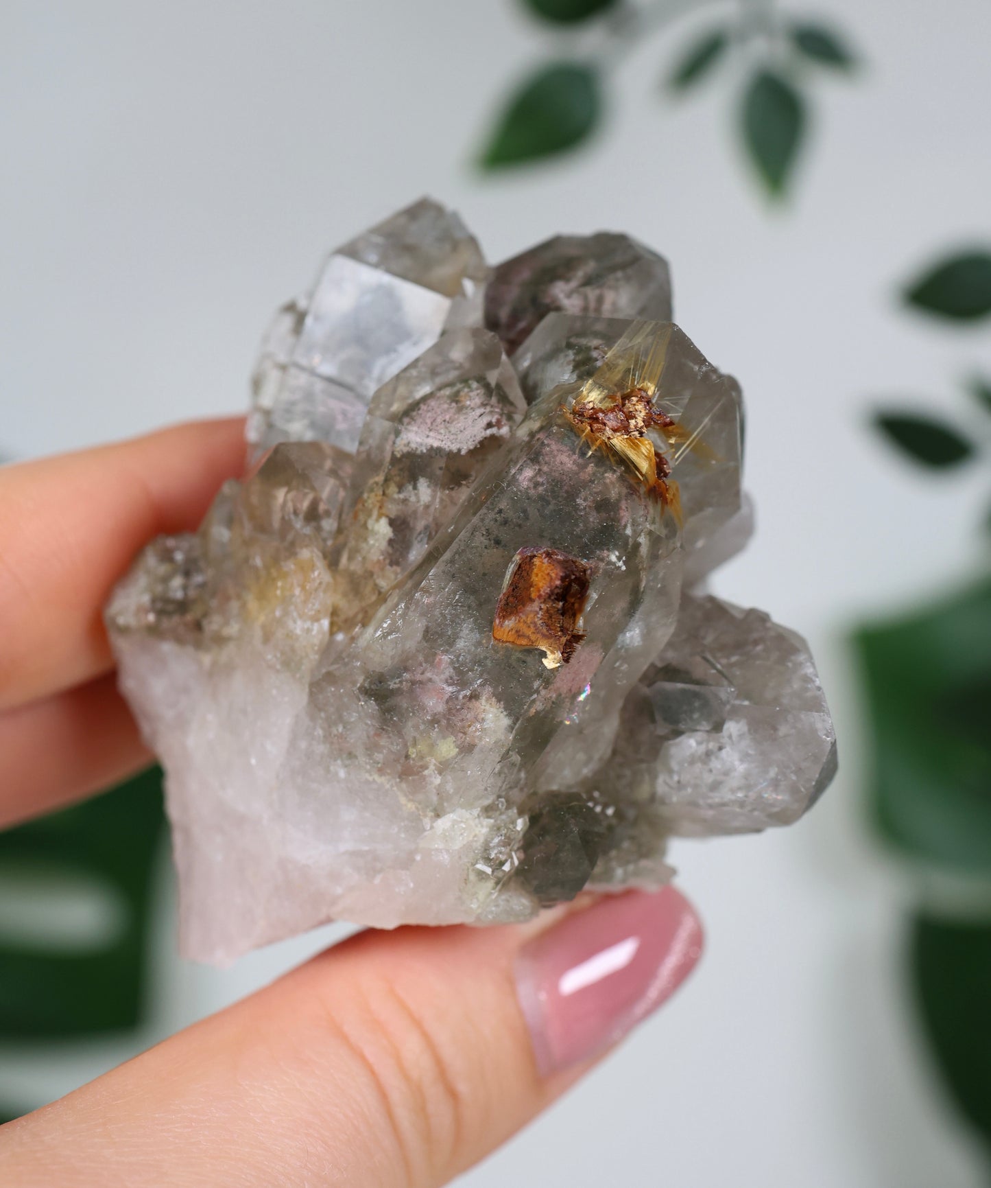 Gartenquarz x Rutil Cluster Nr.79GR