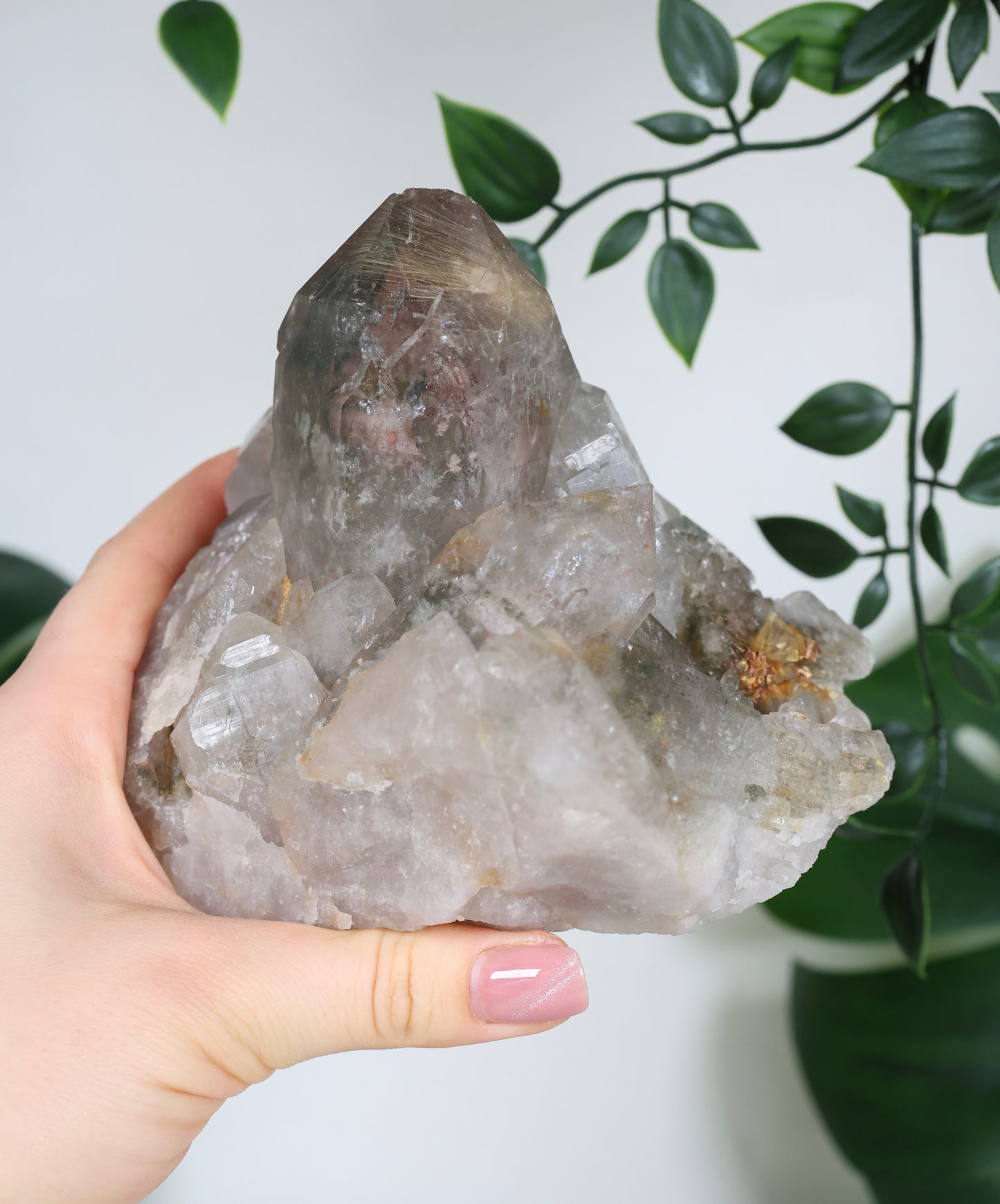 Gartenquarz x Rutil Cluster Nr.358GR