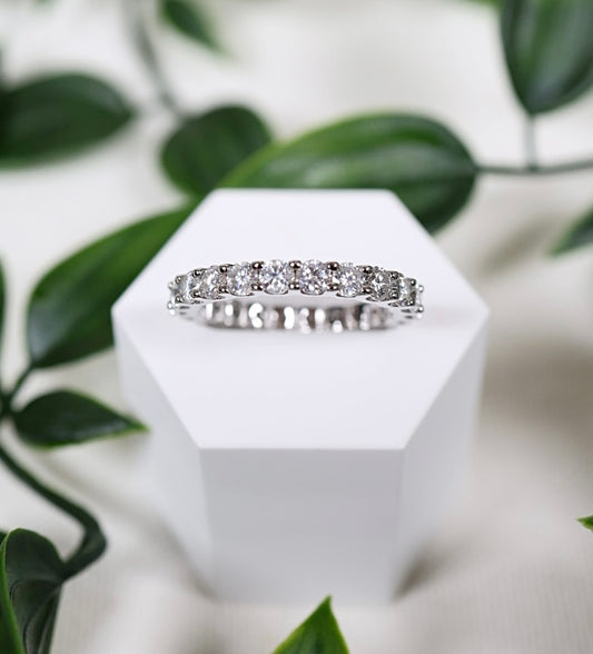 Elaris Moissanit Ring Silber