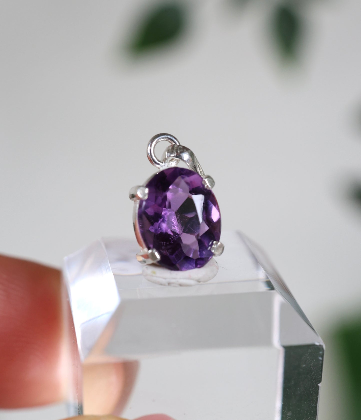 Amethyst Anhänger 925 Silber Nr.41A3