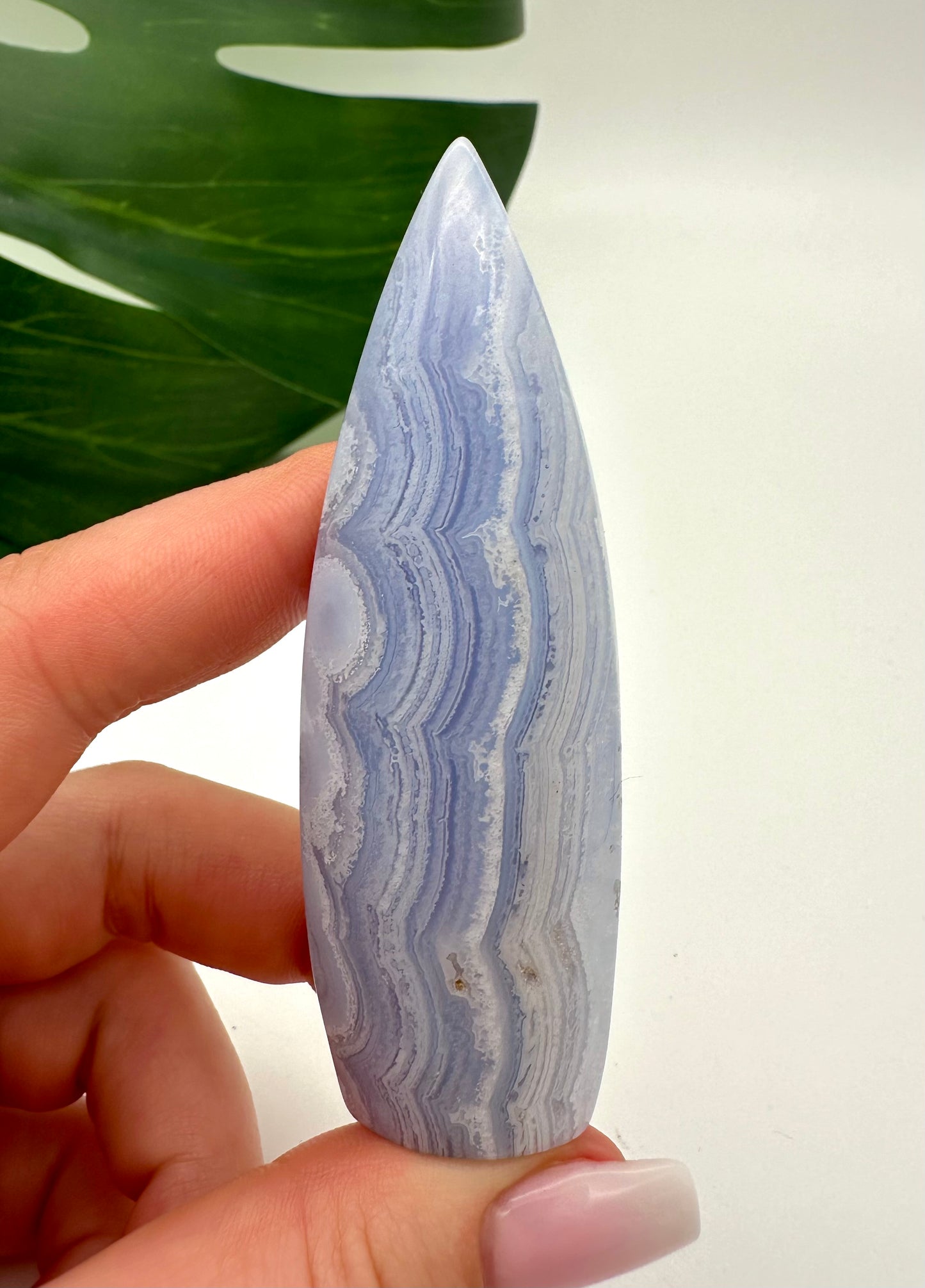 Blue Lace Chalcedony Flame No. 83BL