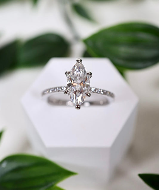 Faylen Moissanit Ring Silber