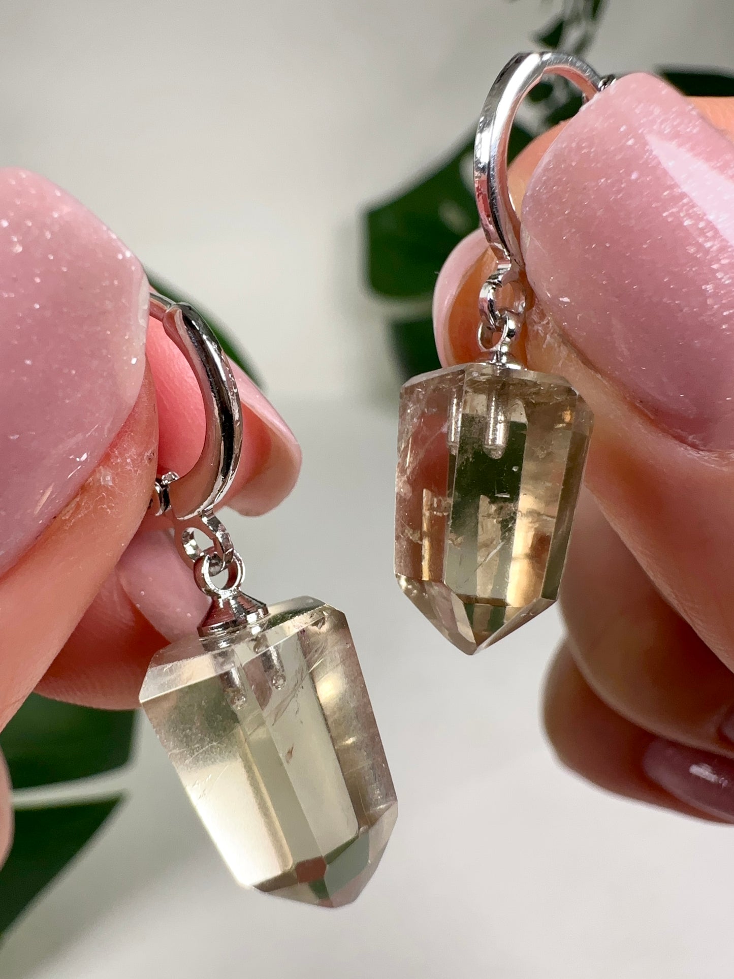 Pendientes de citrino n.º 58C1