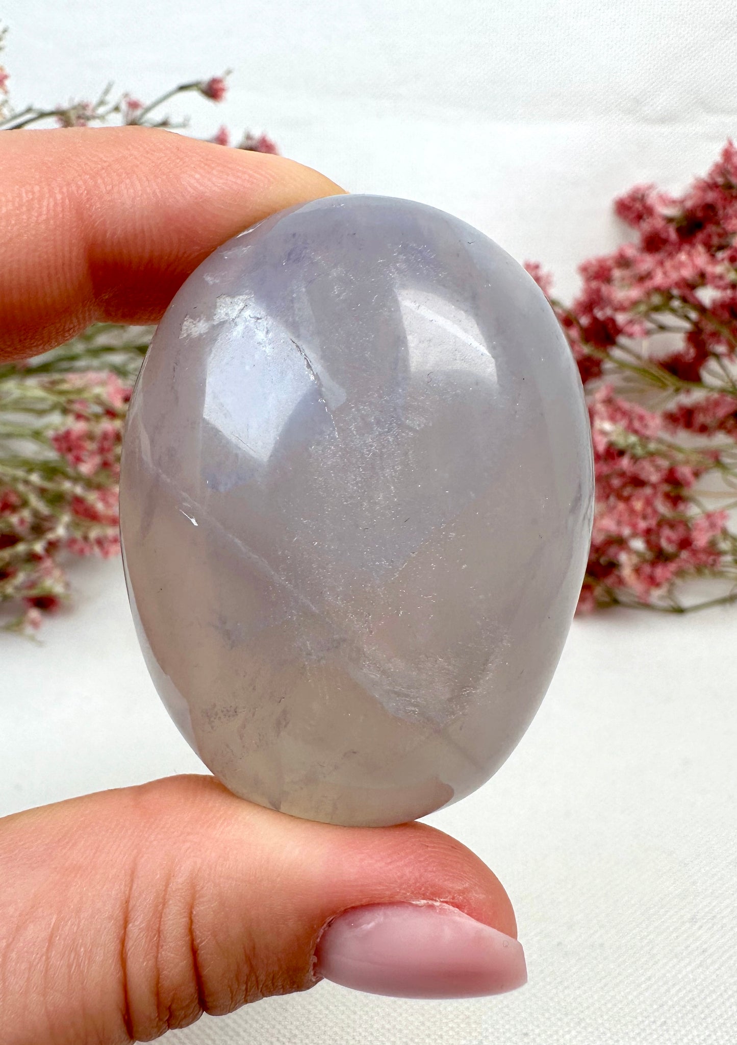 Blue Rose Quartz Handstone No. 21BS