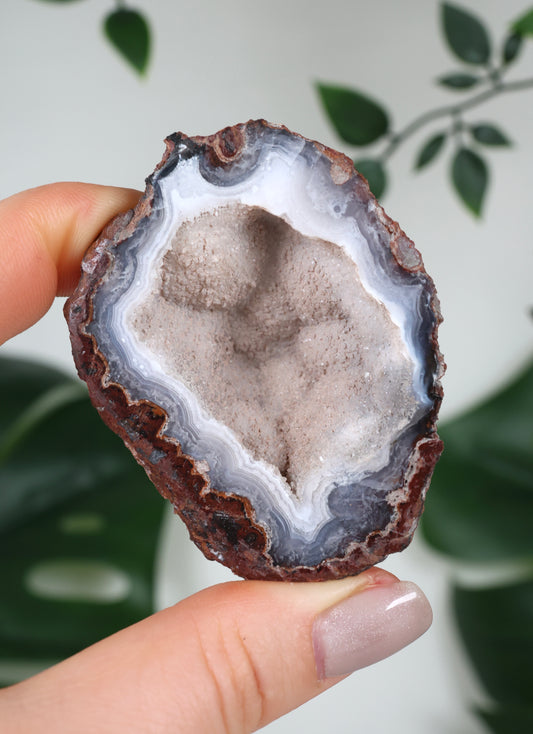 Par de geodas de ágata de Laguna n.º 152L3