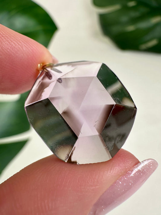 Amethyst mit Rauchquarz Phantom Anhänger Nr.43A3
