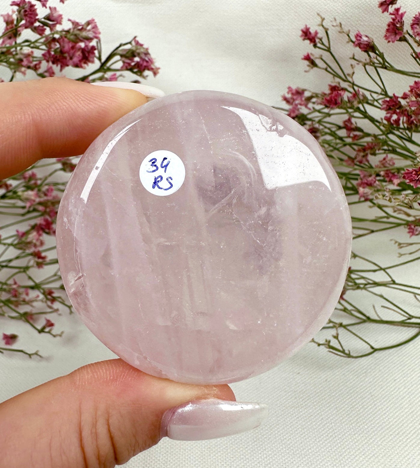 Rose quartz bowl No. 34RS